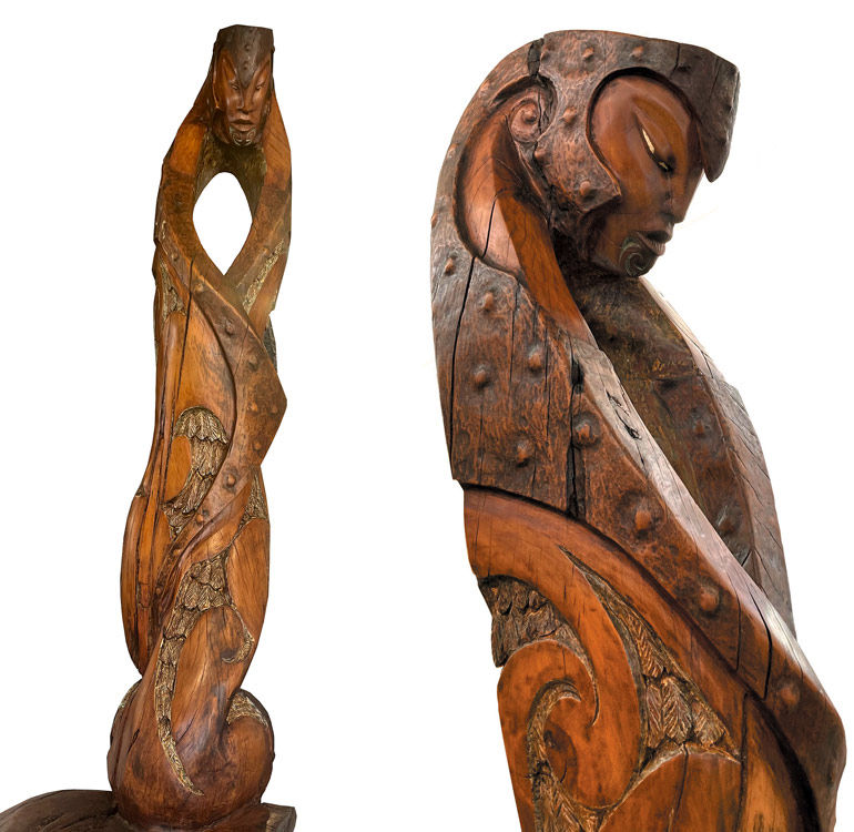 Joe Kemp nz Maori carvings, Kauri, Papatuanuku